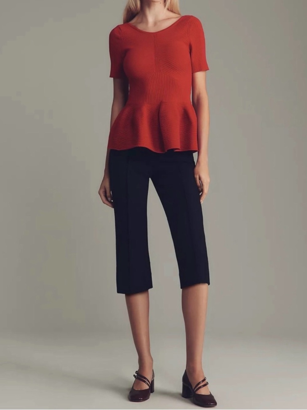 Maeve Black Cropped Dressy Capris